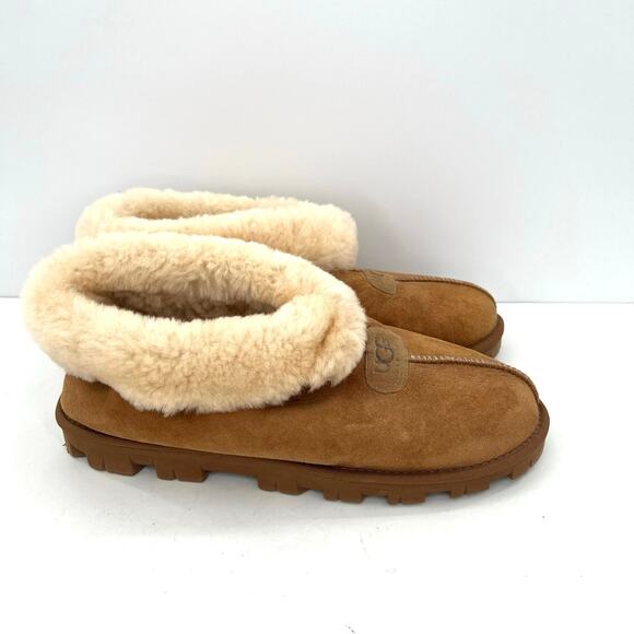 UGG men’s lug Eva sole shearling leather boots booties - Picture 3 of 9